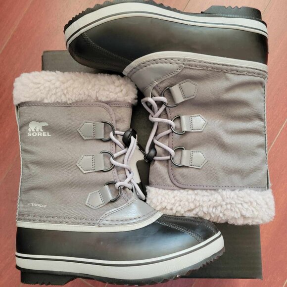 Sorel YOOT PAC Nylon Youth Waterproof Boot - Quarry Dove - Picture 1 of 6